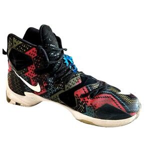 Nike LeBron 13 BHM 2016 Black History Month Multi Mesh Geometric Sneaker Mens 12